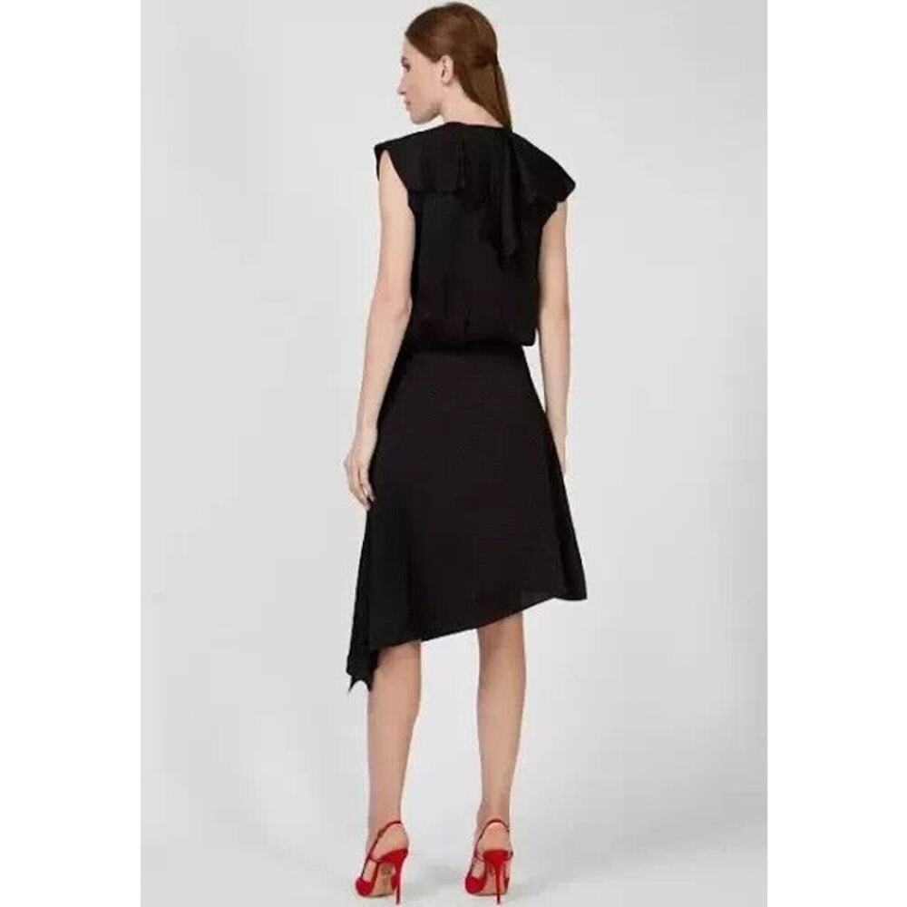 Zadig and‎ Voltaire NWT Racky Silk Jacquard Midi Dress in Dark Chocolate Small - Picture 2 of 7